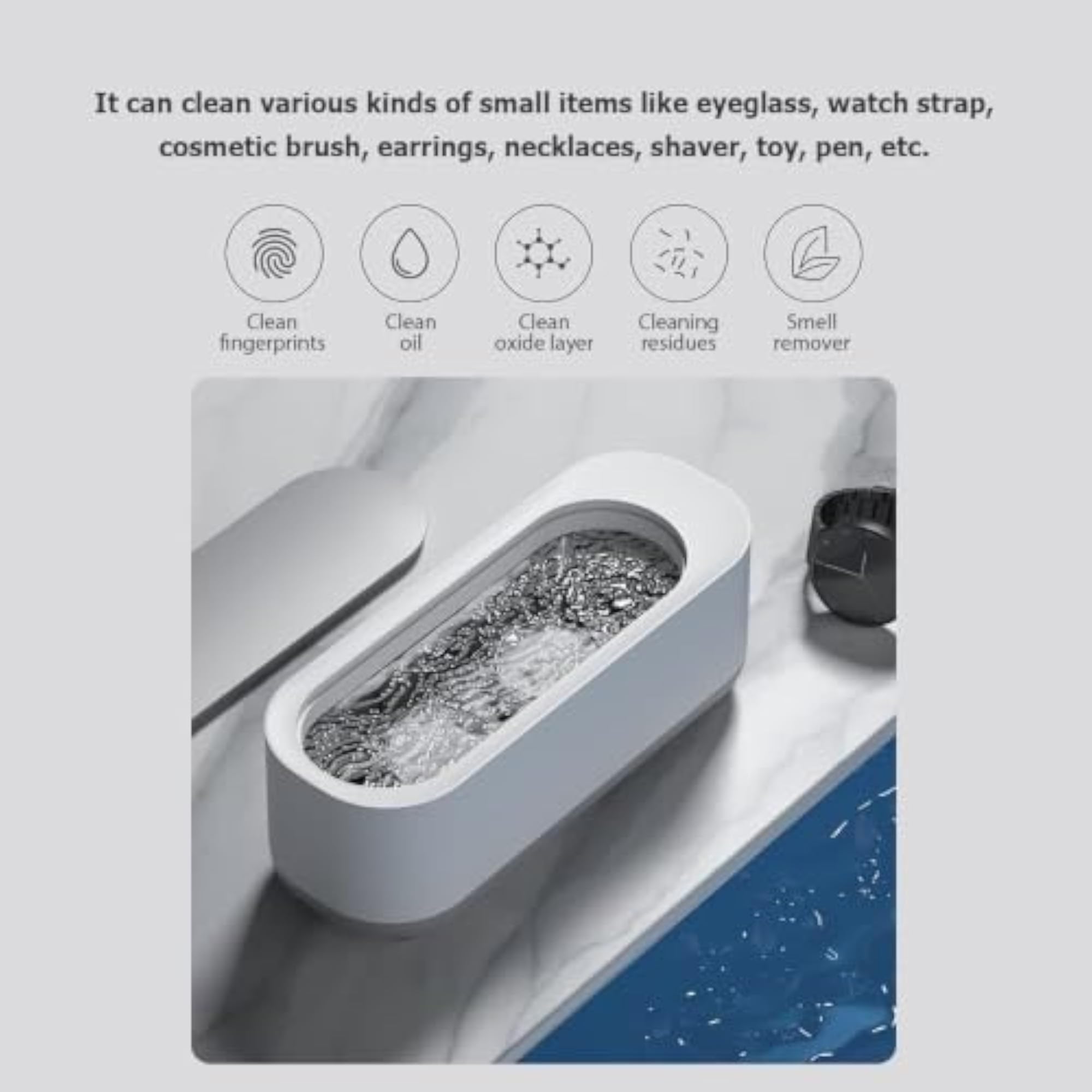Ultrasonic Jewelry Cleaner Machine for Glasses and Rings